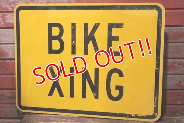 画像1: dp-211110-59 Road Sign "BIKE XING"