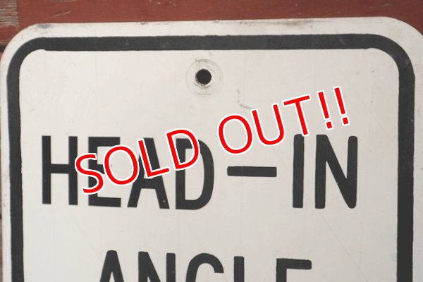 画像2: dp-211110-59 Road Sign "HEAD-IN ANGLE PARKING ONLY"