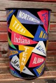 画像3: dp-211210-23 1950's-1960's College Pennant Trash Can