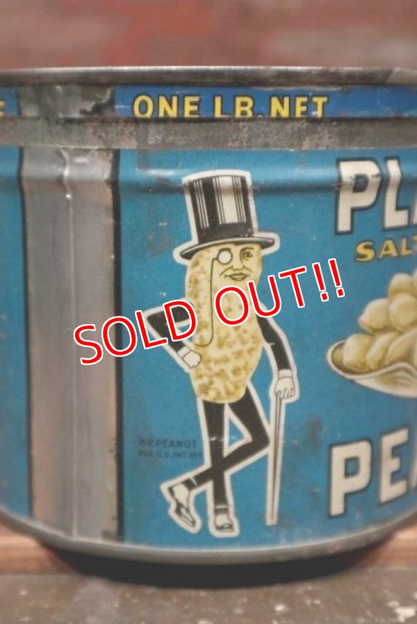 画像4: ct-211210-13 PLANTERS / MR.PEANUT 1930's-1940's Salted Peanuts Can