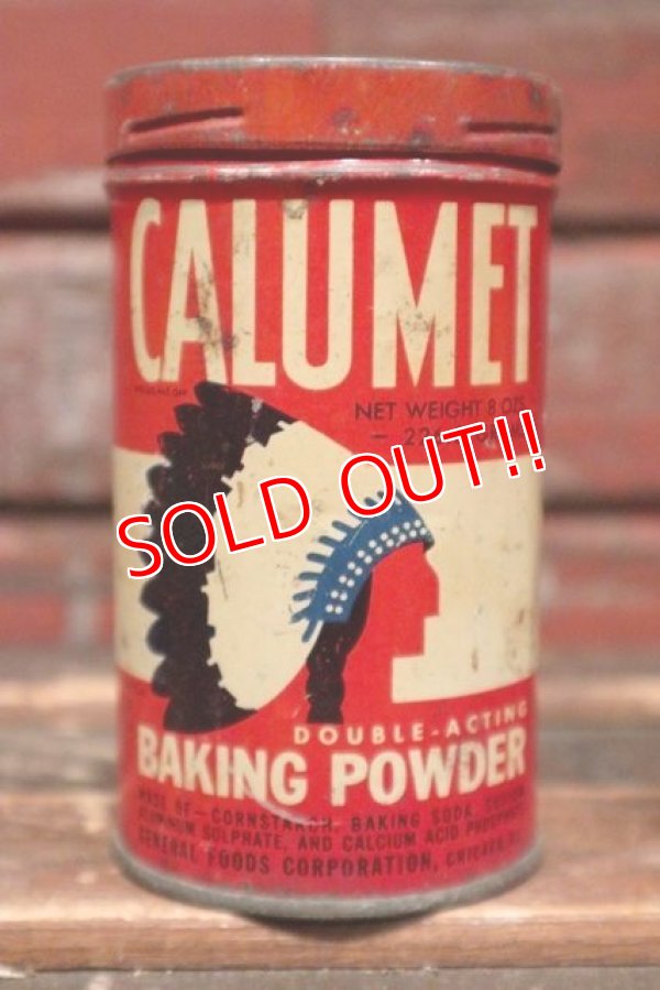画像1: dp-211210-19 CALUMET / Vintage Baking Powder Can