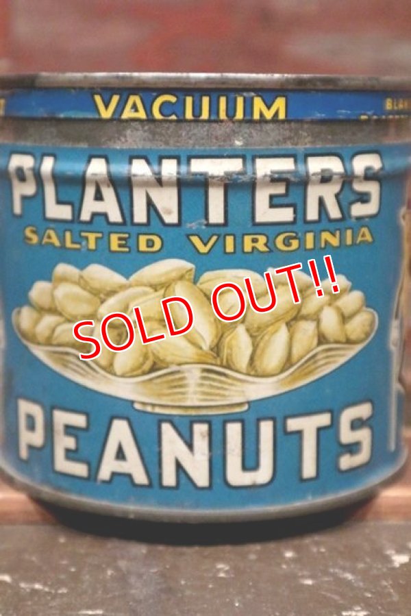 画像3: ct-211210-13 PLANTERS / MR.PEANUT 1930's-1940's Salted Peanuts Can
