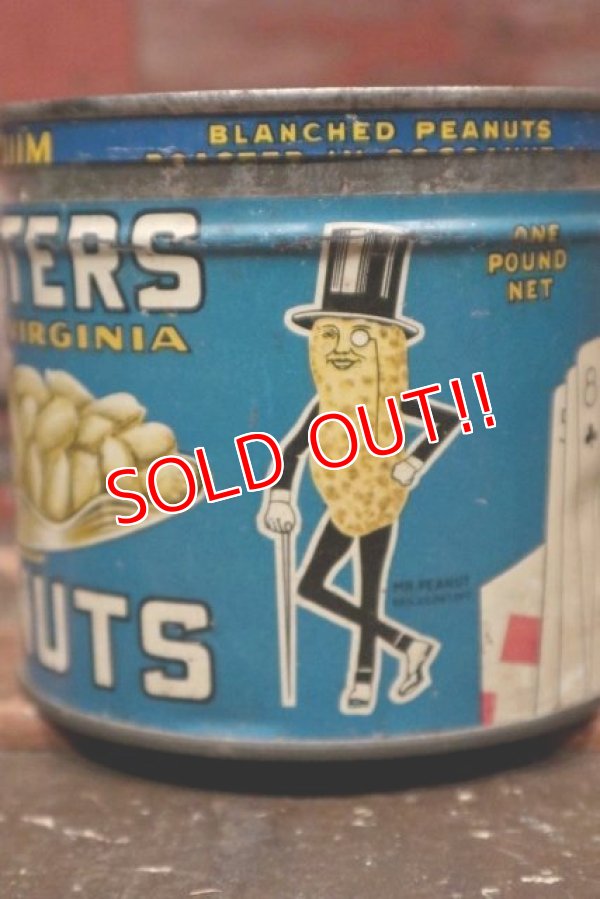 画像2: ct-211210-13 PLANTERS / MR.PEANUT 1930's-1940's Salted Peanuts Can