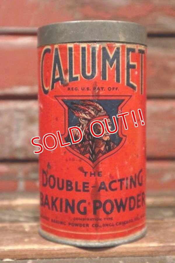 画像1: dp-211210-20 CALUMET / Vintage Baking Powder Can