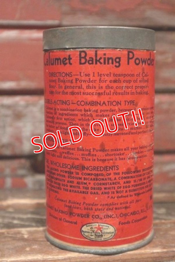 画像5: dp-211210-20 CALUMET / Vintage Baking Powder Can