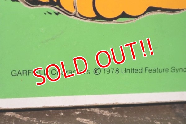 画像6: ct-211210-45 Garfield & Odie / Playskool 1970's Wood Frame Tray Puzzle