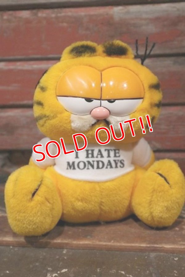 画像1: ct-2211201-25 Garfield / DAKIN 1980's Plush Doll "I HATE MONDAYS"