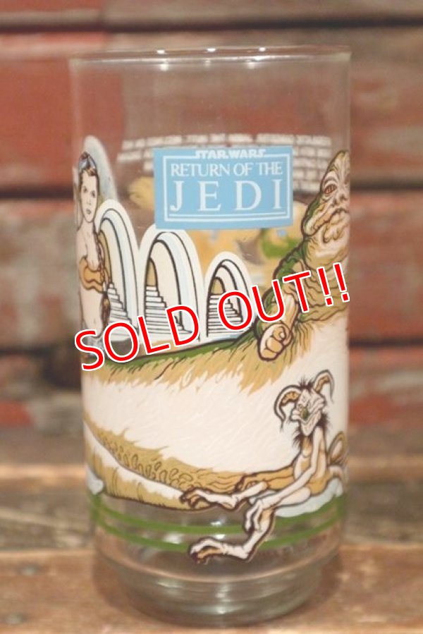 画像3: gs-200901-09 STAR WARS / 1983 Return of the JEDI "Jabba the Hutt" Glass