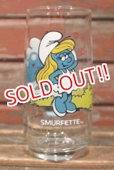 画像: gs-210201-01 SMURF / Hardee's 1982 Glass "SMURFEET" 