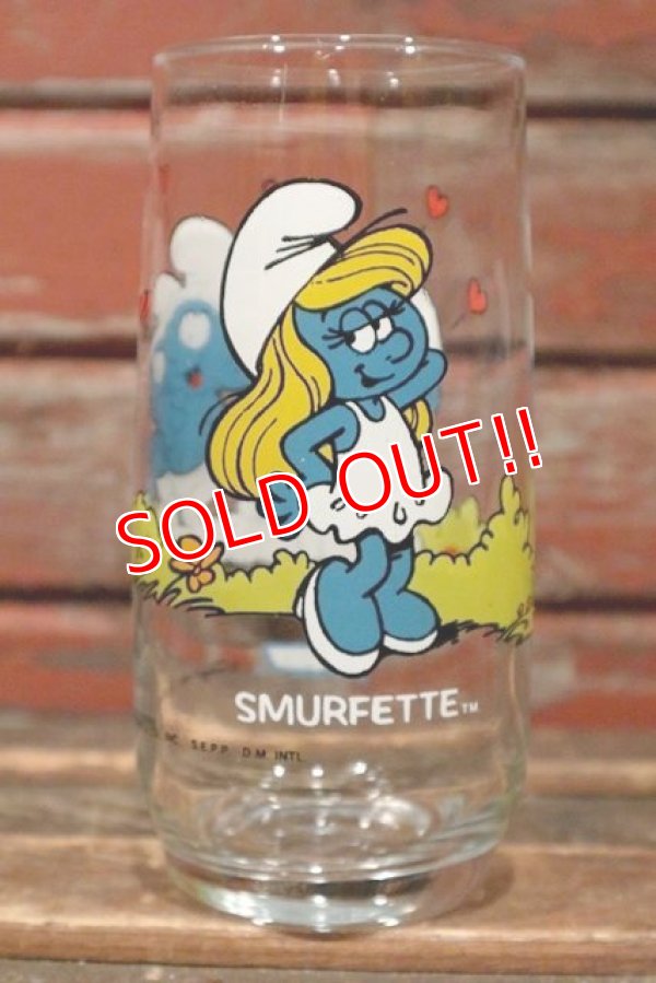 画像1: gs-210201-01 SMURF / Hardee's 1982 Glass "SMURFEET" 