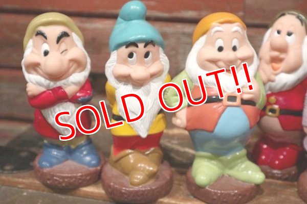 画像2: ct-211210-33 Snow White & Seven Dwarfs / 1990's Soft Vinyl Doll Set
