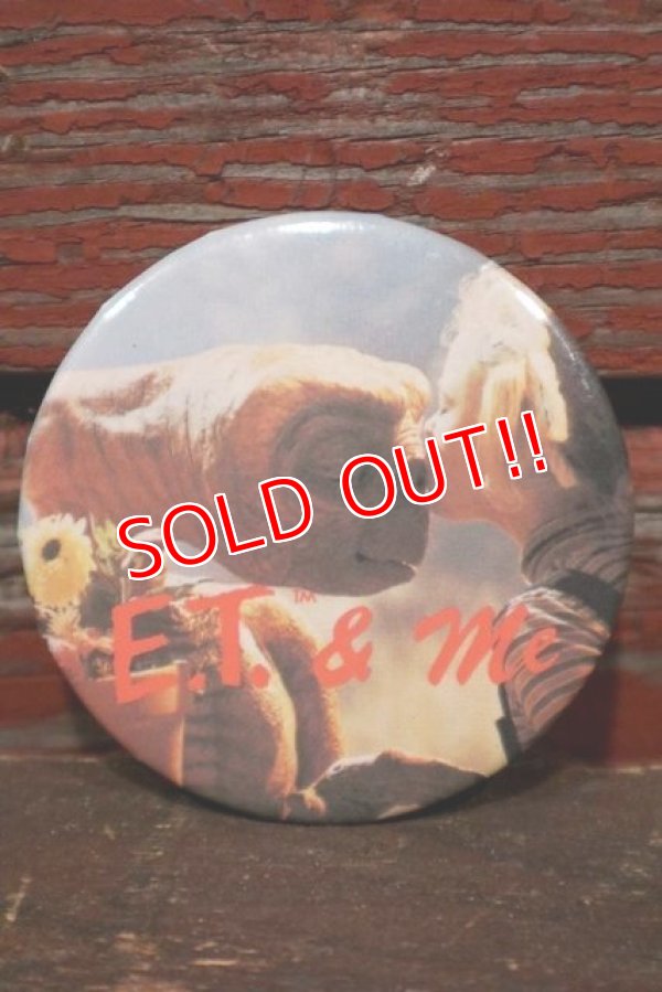 画像1: ct-220101-14 E.T. / 1980's Pinback (E)