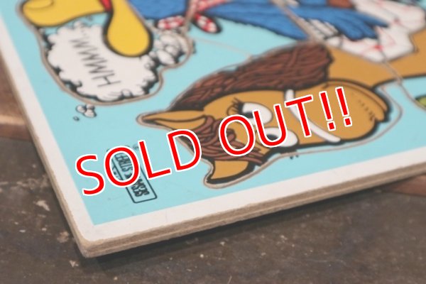 画像7: ct-211210-25 Grover / Playskool 1970's Wood Frame Tray Puzzle  