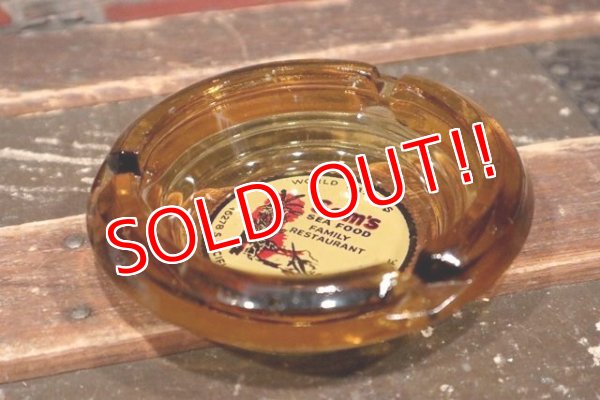 画像3: dp-220101-22 Sam's SEA FOOD RESTAURANT / Vintage Glass Ashtray