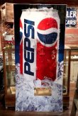 画像1: dp-211110-45 PEPSI / 1990's Vending Machine Panel Sign