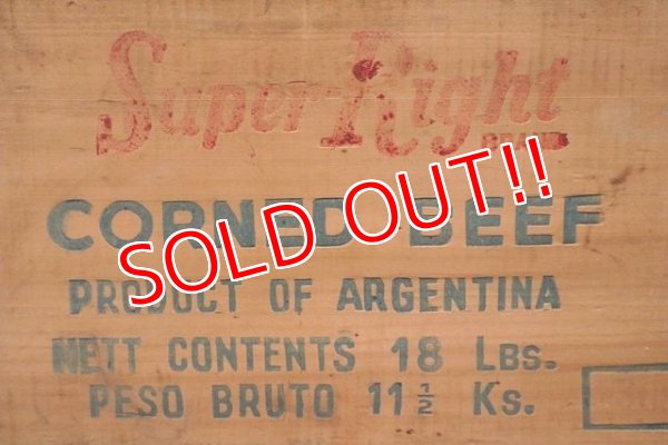 画像2: dp-220101-20 Super Right CORNE BEEF / Vintage Wood Box