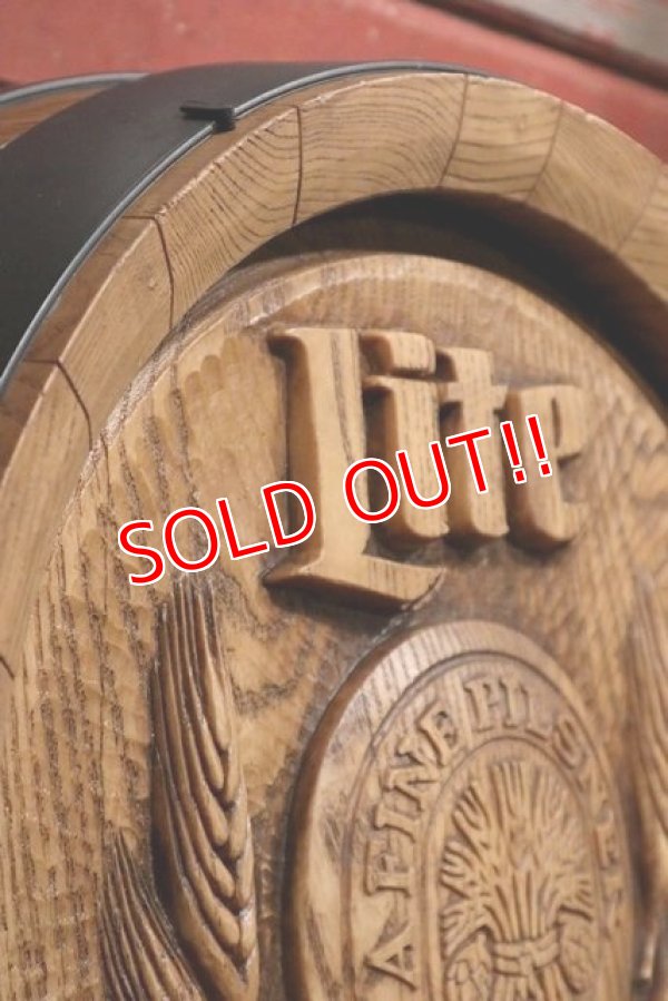 画像3: dp-220101-14 Lite BEER / 1980's Barrel Display Sign