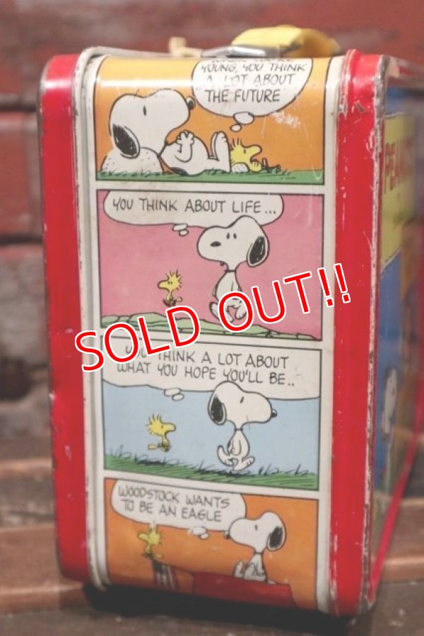 画像7: ct-211210-56 PEANUTS / THERMOS 1970's Metal Lunch Box
