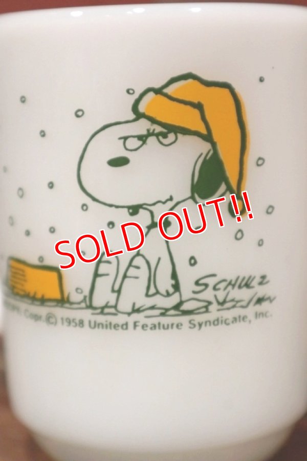 画像2: ct-211210-58 Snoopy / Fire-King 1960's-1970's 9oz Mug "French Toast"