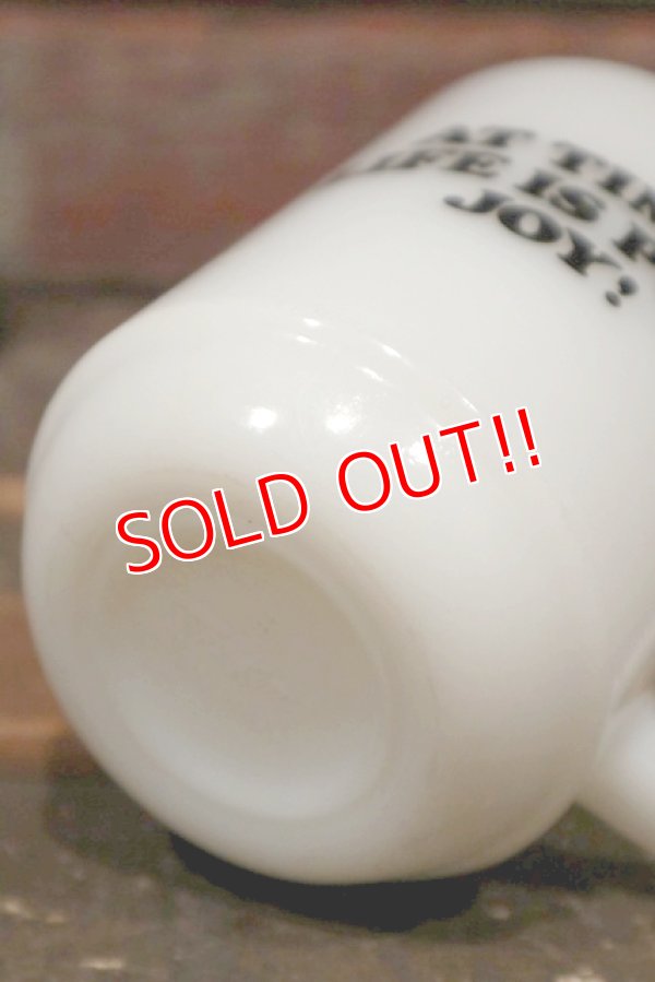 画像7: ct-211210-57 Snoopy / Fire King 1960's-1970's 9oz Mug "JOY"