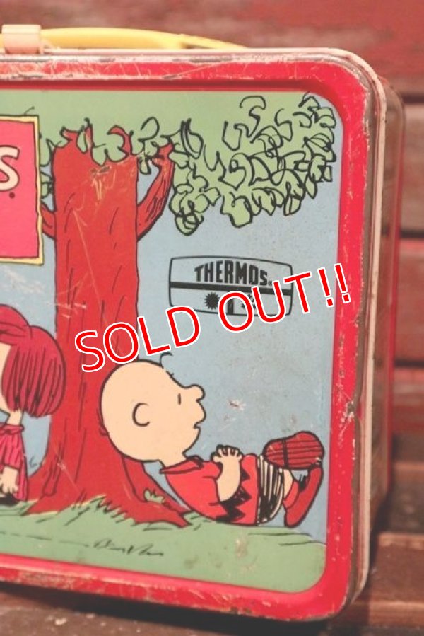画像6: ct-211210-56 PEANUTS / THERMOS 1970's Metal Lunch Box
