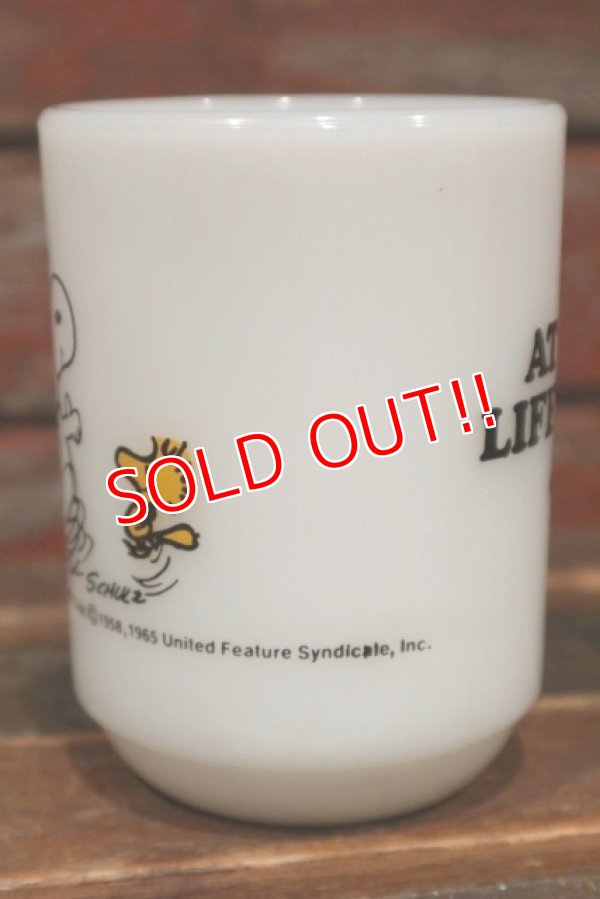 画像4: ct-211210-57 Snoopy / Fire King 1960's-1970's 9oz Mug "JOY"