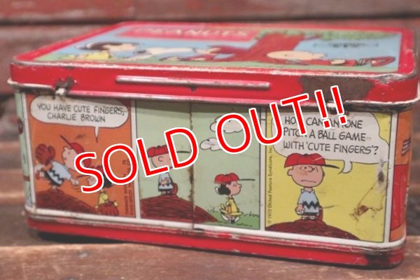 画像9: ct-211210-56 PEANUTS / THERMOS 1970's Metal Lunch Box