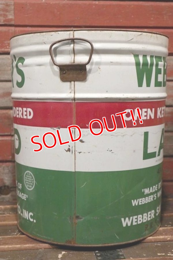 画像5: dp-220101-09 WEBBER'S LARD ・Vintage Tin Can