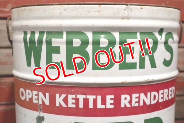 画像2: dp-220101-09 WEBBER'S LARD ・Vintage Tin Can