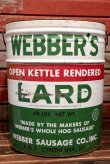 画像1: dp-220101-09 WEBBER'S LARD ・Vintage Tin Can