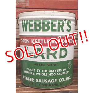 画像: dp-220101-09 WEBBER'S LARD ・Vintage Tin Can