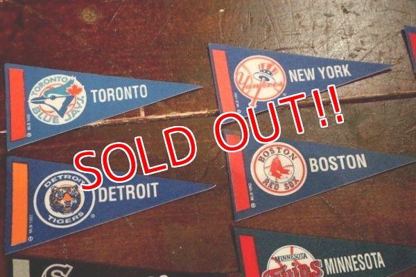 画像2: dp-200601-20 MLB / 1992 Mini Pennant Complete Set