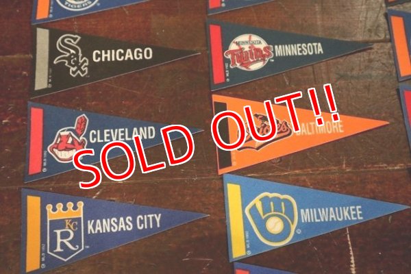 画像3: dp-200601-20 MLB / 1992 Mini Pennant Complete Set