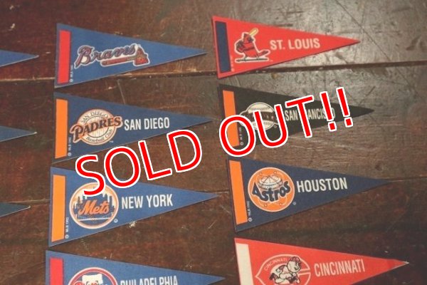 画像4: dp-200601-20 MLB / 1992 Mini Pennant Complete Set