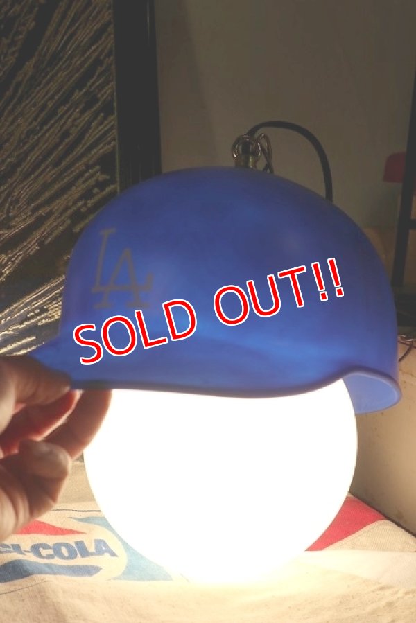 画像2: dp-211101-09 Los Angels Dodgers / 1970's Kid's Helmet Lamp