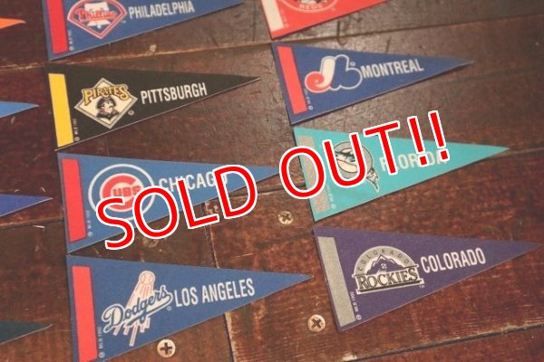 画像5: dp-200601-20 MLB / 1992 Mini Pennant Complete Set