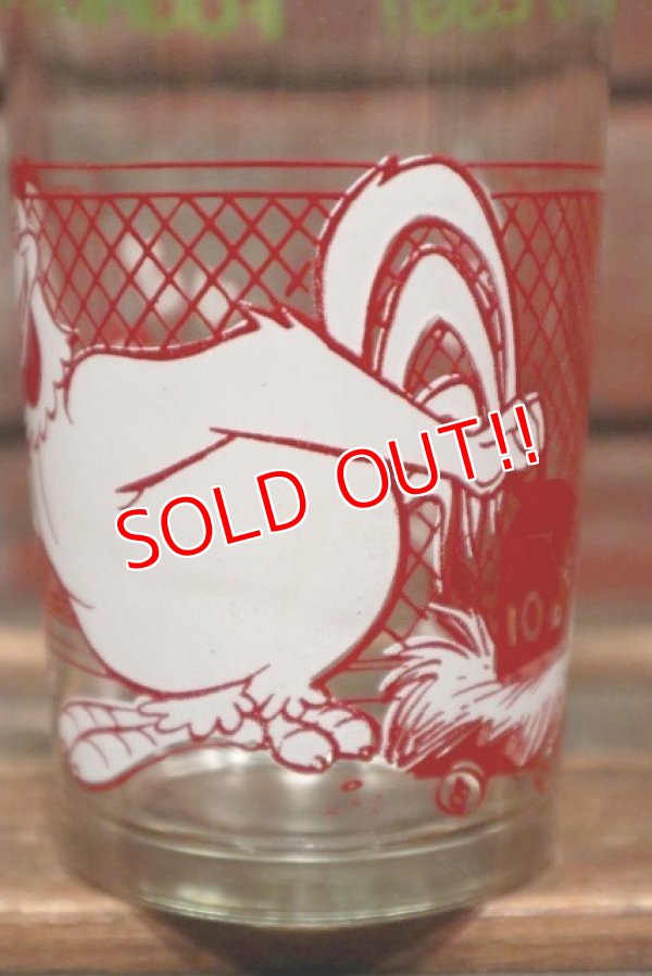 画像2: gs-200901-05 Foghorn Leghorn / Welch's 1974 "FOGHORN SWITCHES HENERY'S EGG!" Glass