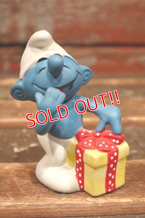 画像1: ct-211210-17 Smurf / 1982 Porcelain Figure "Jokey"