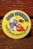 画像1: ct-220101-04 Smurf / 1980's mini Plate "MOST FRIENDLY"