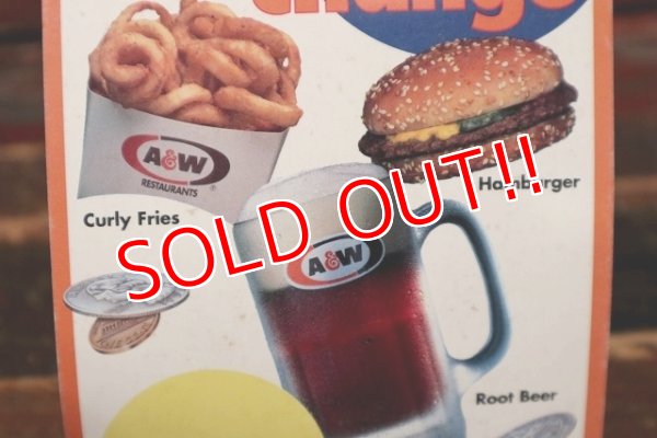 画像3: dp-131105-10 A&W / 1990's Paper Menu