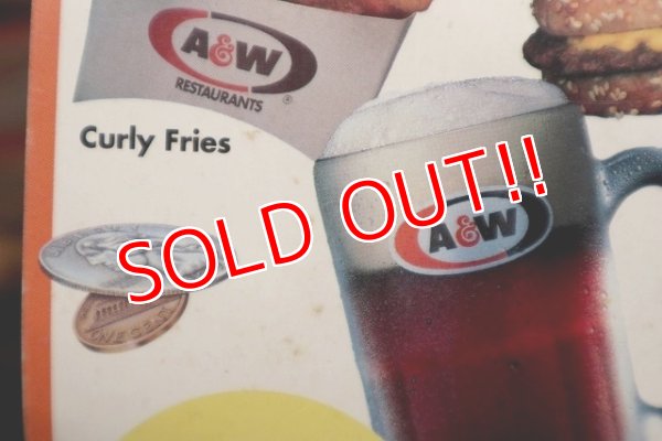 画像6: dp-131105-10 A&W / 1990's Paper Menu