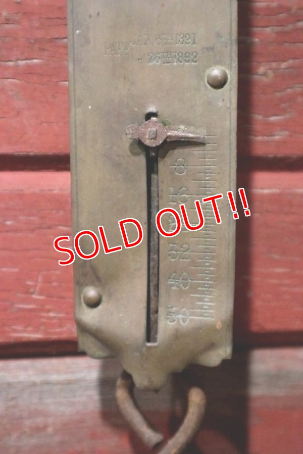 画像3: dp-220201-65 JOHN CHATILLON & SONS / 1930's Brass Hanging Scale