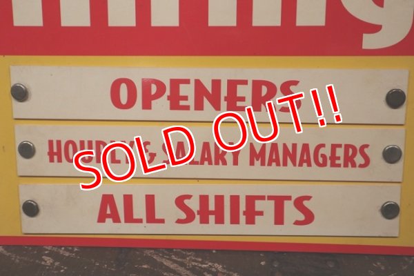 画像3: dp-220201-37 McDonald's / NOW Hiring Sign