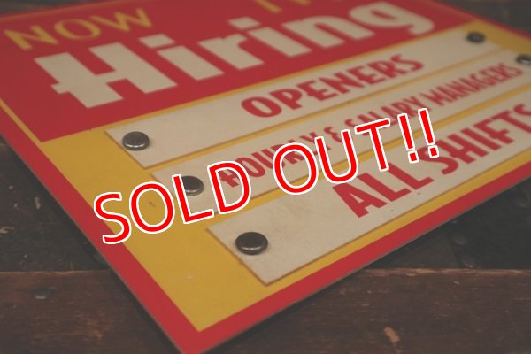 画像4: dp-220201-37 McDonald's / NOW Hiring Sign