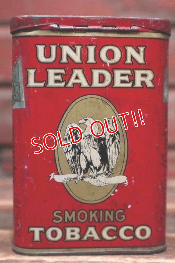 画像2: dp-220201-17 UNION LEADER SMOKING TOBACCO / Vintage Tin Can