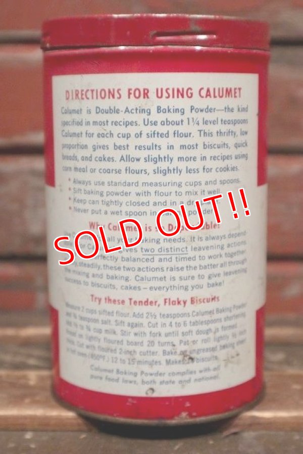 画像2: dp-220201-61 CALUMET / Vintage Baking Powder Can