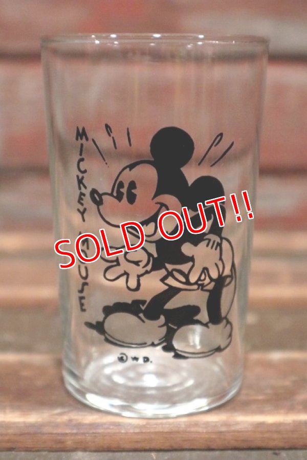 画像1: ct-220201-22  Mickey Mouse / BOSCO 1930's Novelty Glass