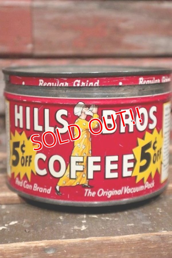 画像2: dp-220201-78 HILLS BROS COFFEE / Vintage Tin Can