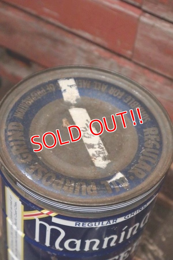 画像5: dp-211210-38 Manning's COFFEE / Vintage Tin Can