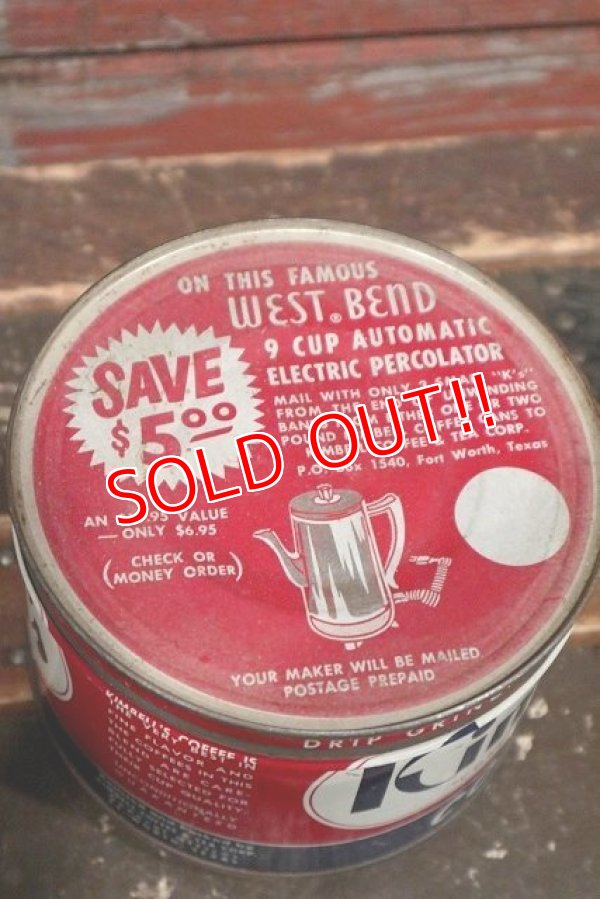 画像4: dp-211210-36 Kimbell's COFFEE / Vintage Tin Can